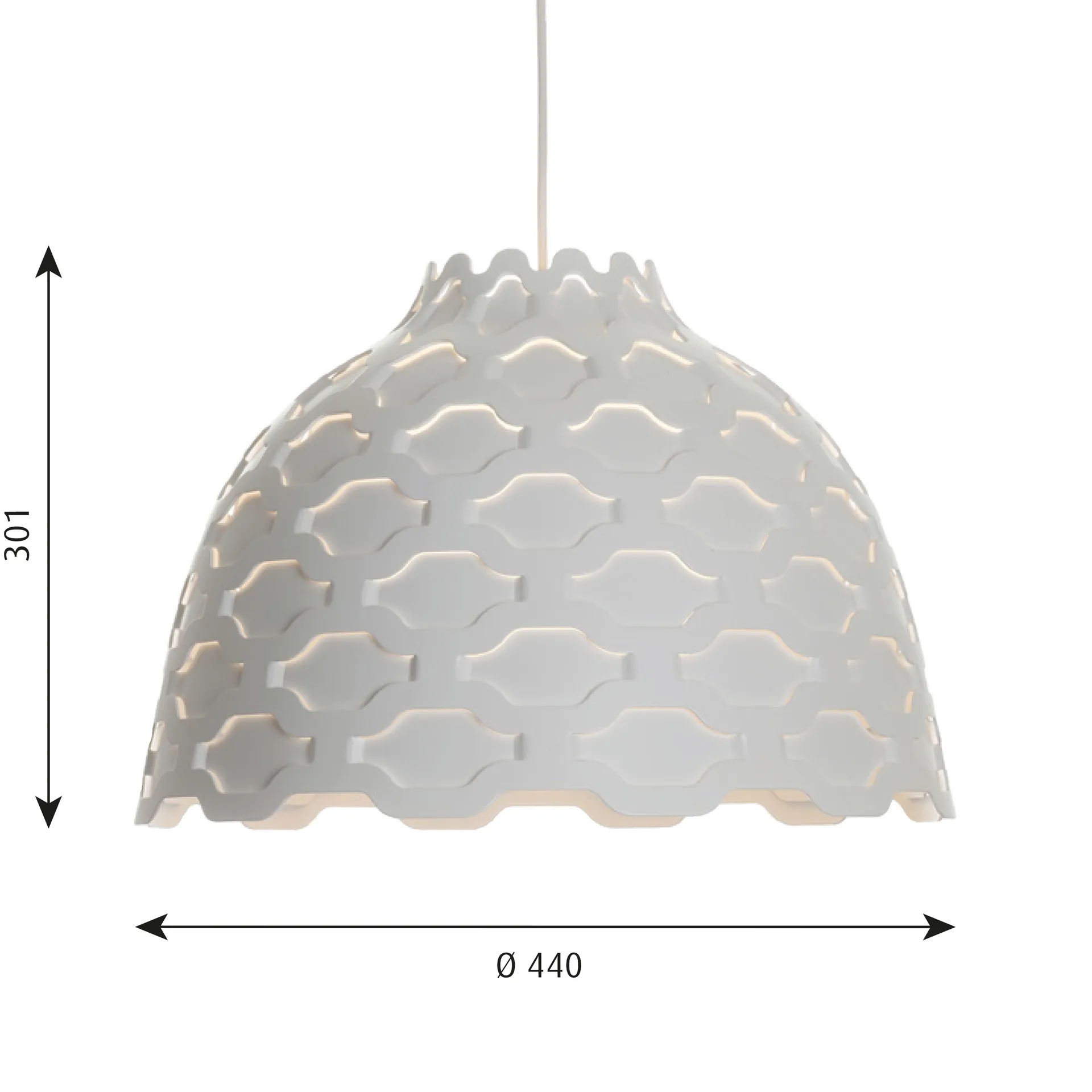 LC Shutters pendant lamp Ø44 cm, White Louis Poulsen
