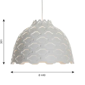 LC Shutters pendant lamp Ø44 cm - White - Louis Poulsen