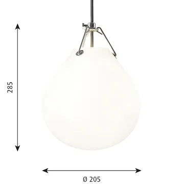 Moser pendant lamp Ø20.5 cm - Matte white - Louis Poulsen