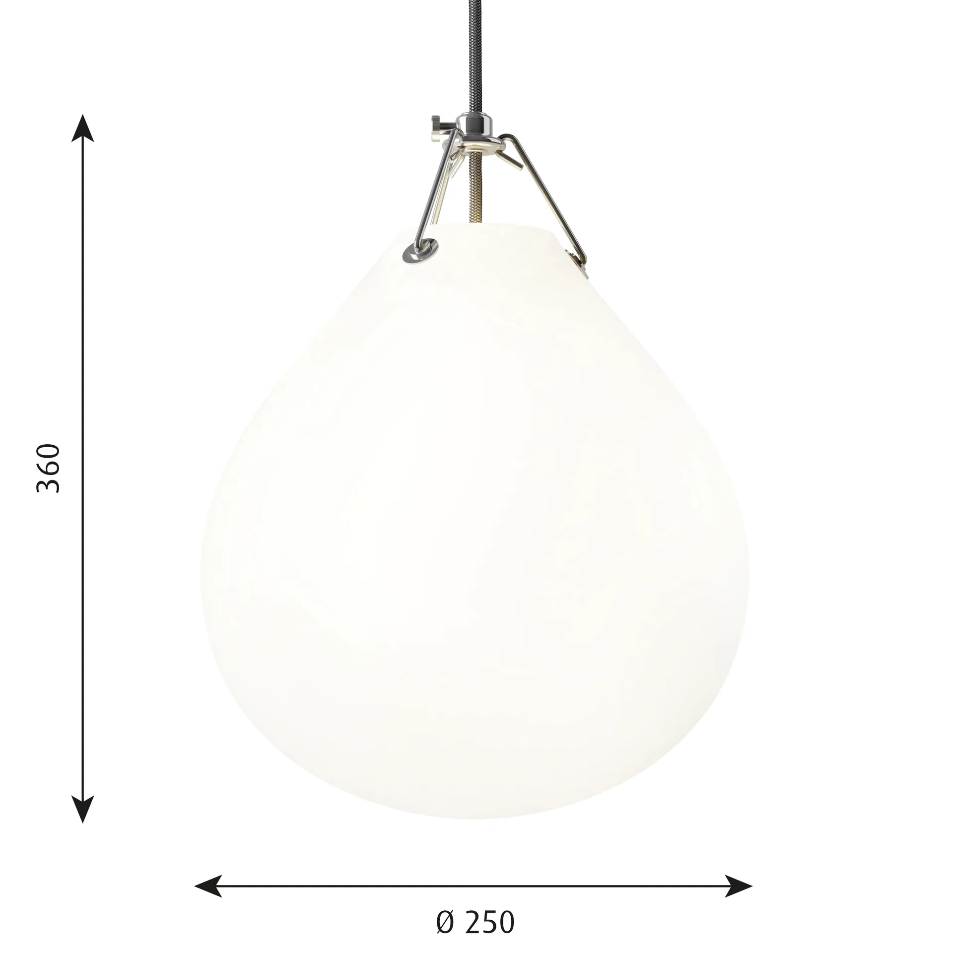 Moser pendant lamp Ø25 cm, Matte white Louis Poulsen
