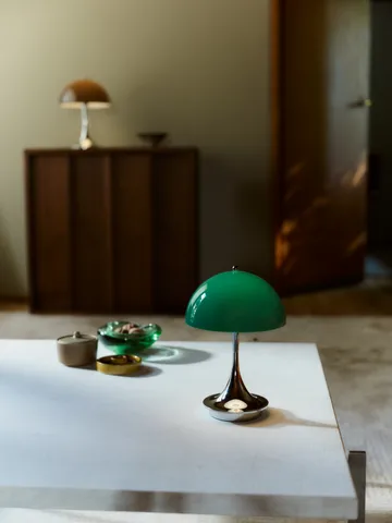 Panthella 160 Portable v3 table lamp - Original Opal Green - Louis Poulsen