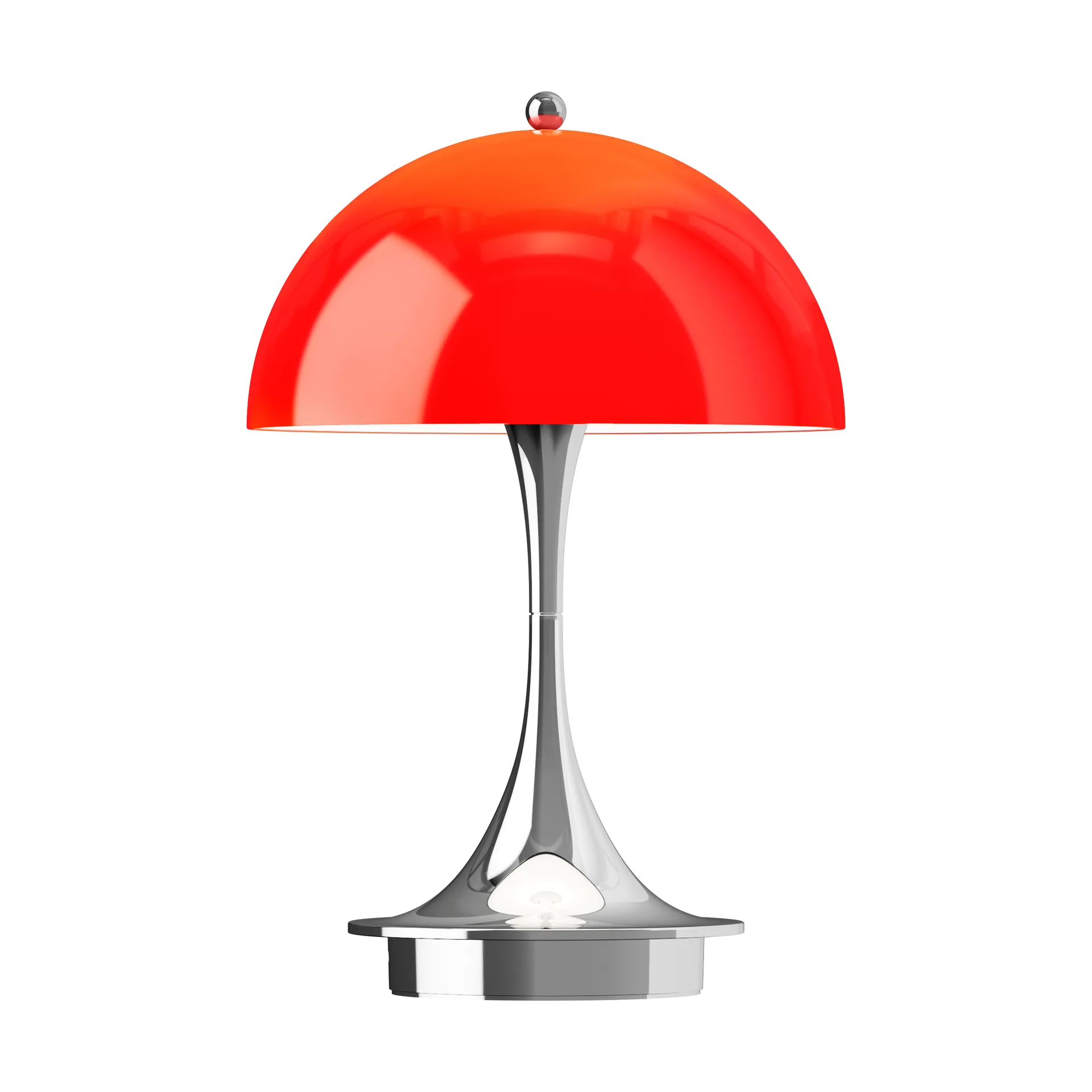 Panthella 160 Portable v3 table lamp, Original Opal Red Louis Poulsen