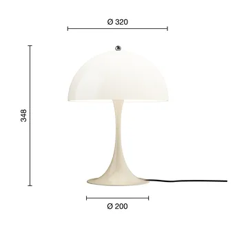 Panthella 320 table lamp - Opal beige - Louis Poulsen