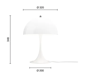 Panthella 320 table lamp - Opal white - Louis Poulsen