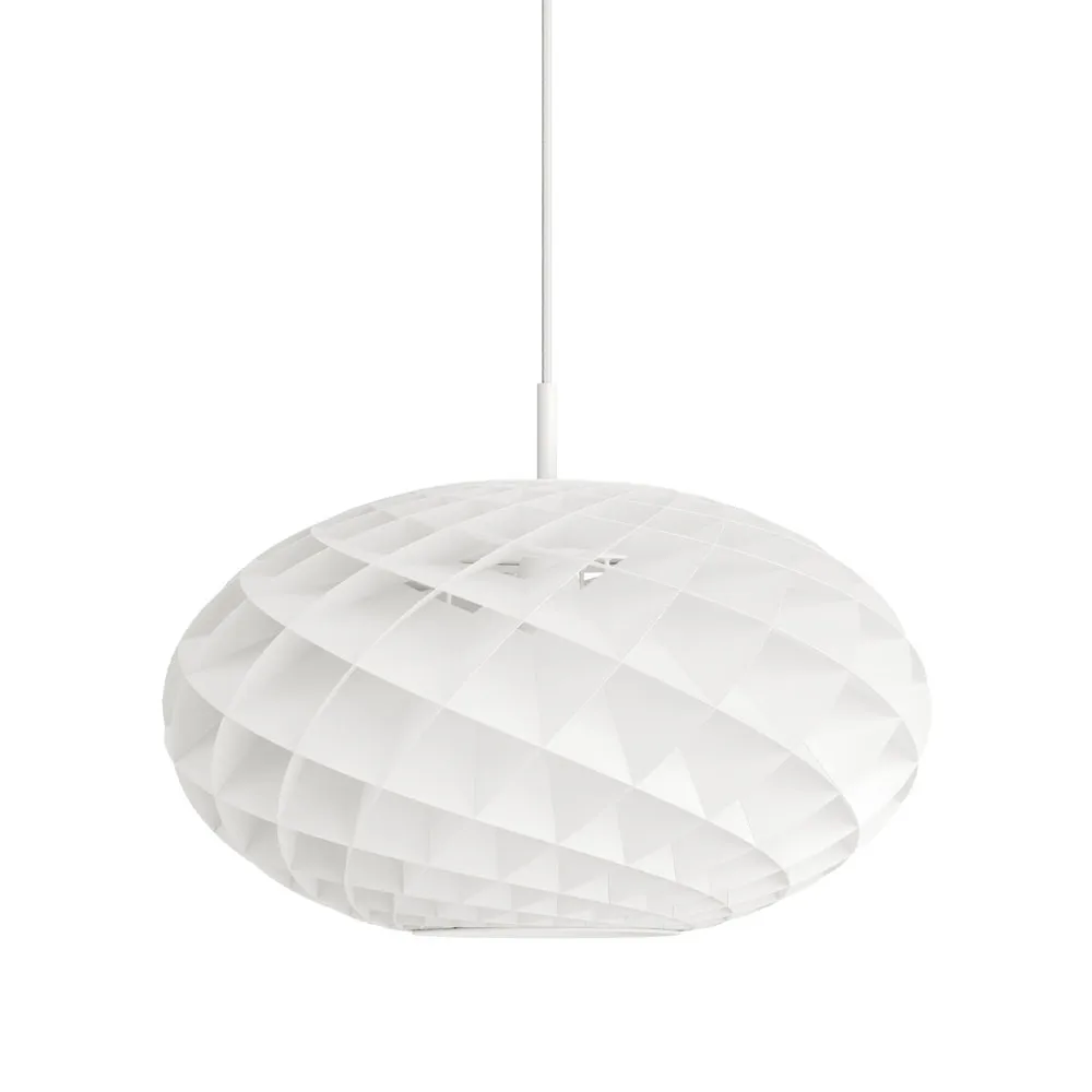 Patera Oval pendant lamp, White Louis Poulsen