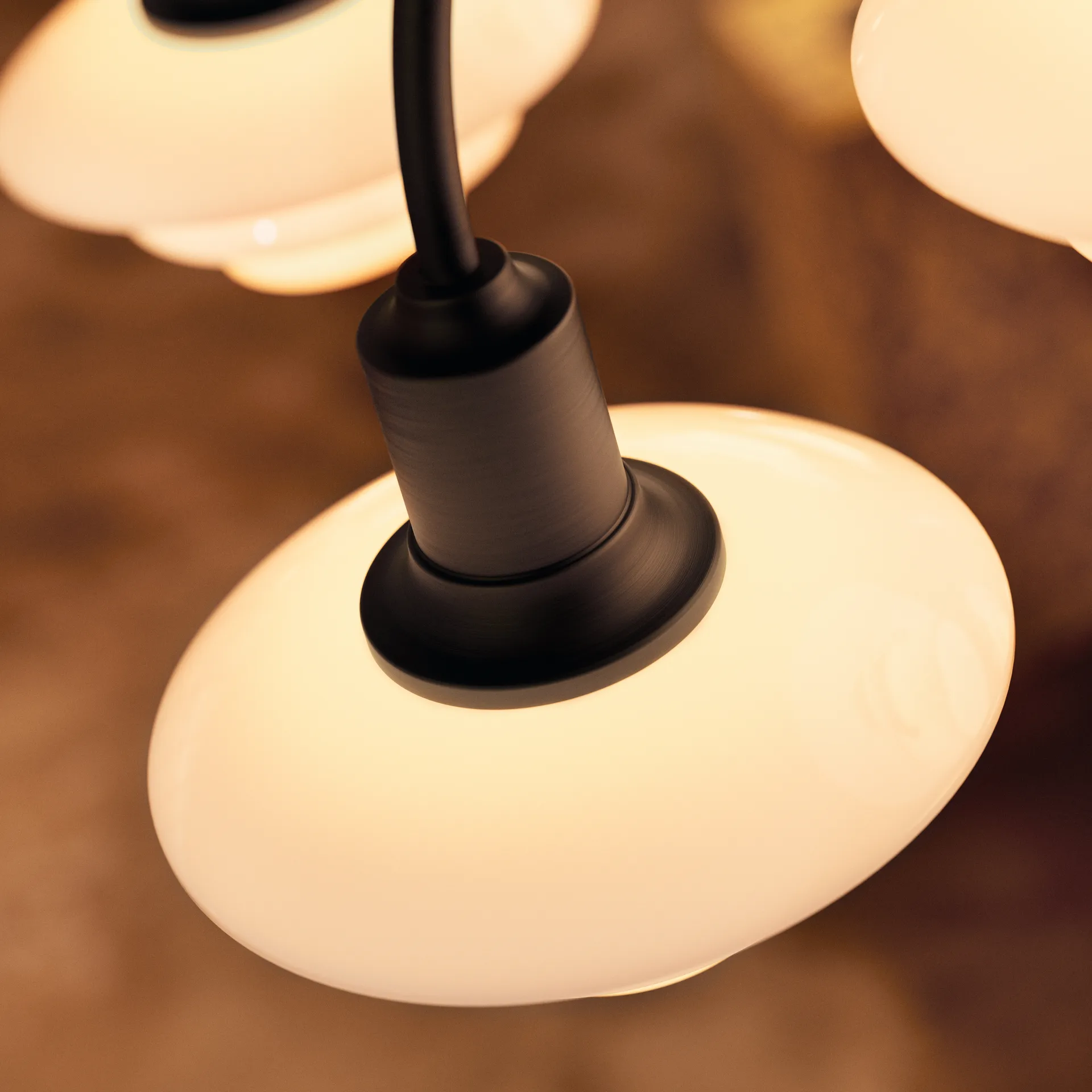 PH 1/1 Chandelier Centenary Edition chandelier, Brass-dusty terracotta, 9 arms Louis Poulsen