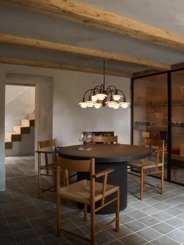 PH 1/1 Chandelier Centenary Edition chandelier - Brass-dusty terracotta, 9 arms - Louis Poulsen