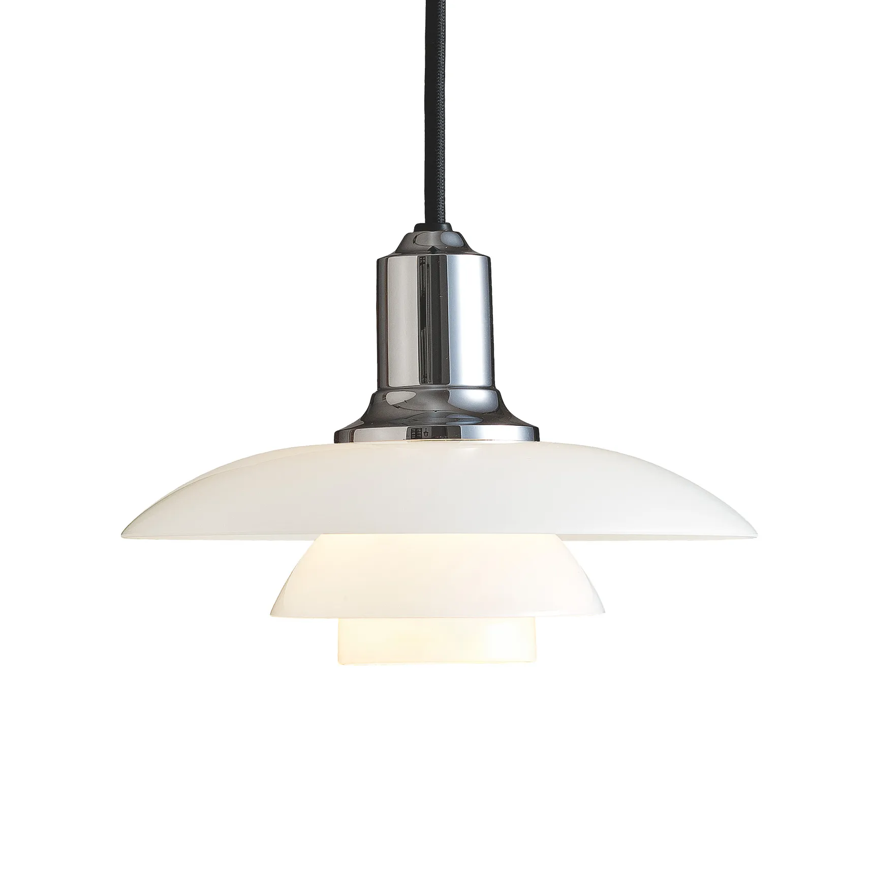 PH 2/1 pendant lamp, Chromed high gloss Louis Poulsen