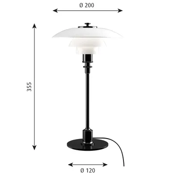 PH 2/1 table lamp - Black - Louis Poulsen