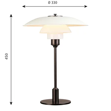 PH 3½-2½ table lamp - White - Louis Poulsen