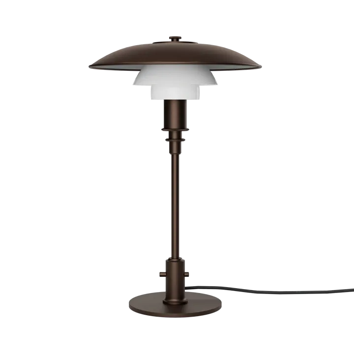 PH 3/2 Luna table lamp - Aged brass-opal glass - Louis Poulsen