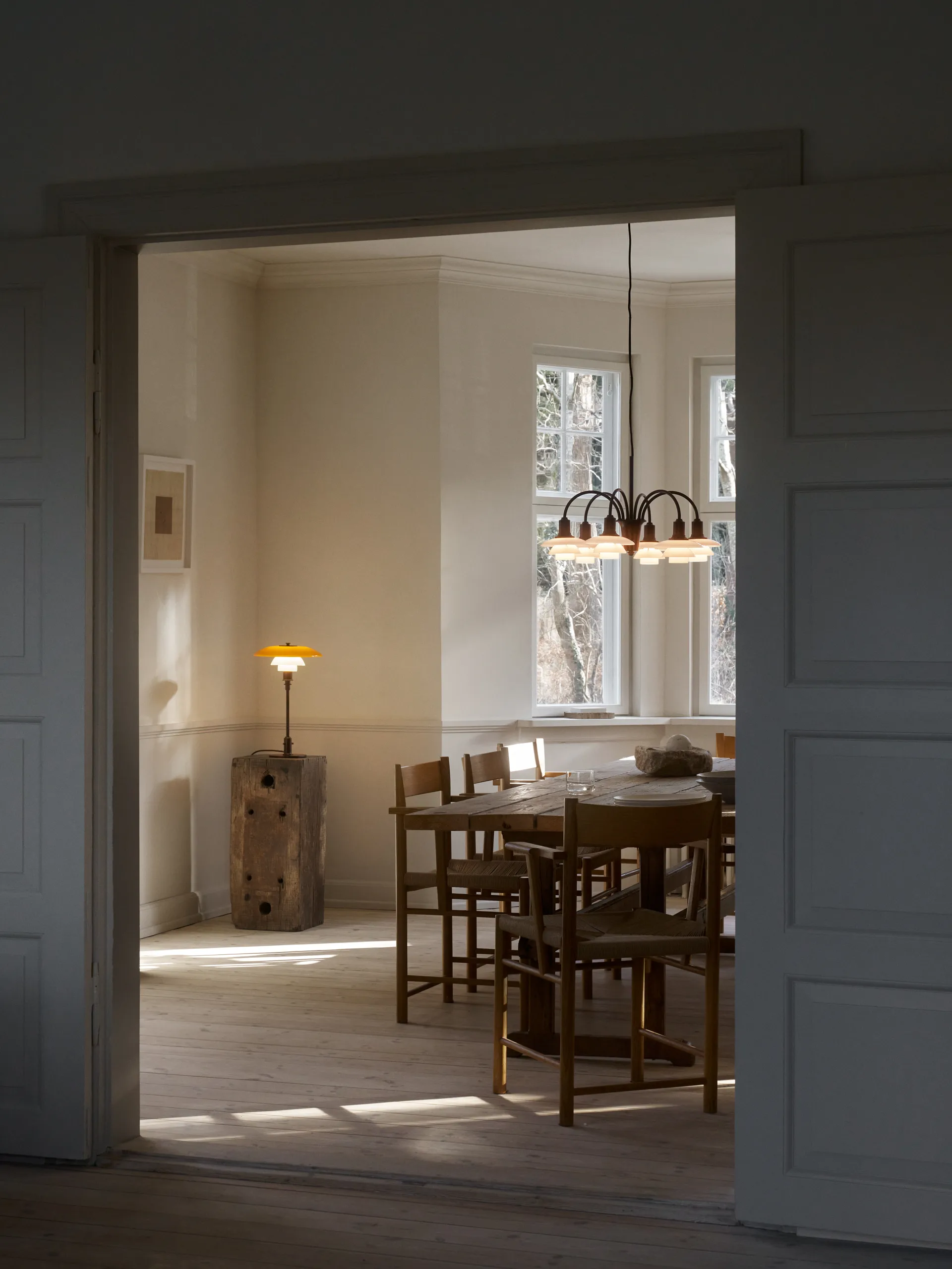 PH 3/2 table lamp Centenary Edition, Amber-opal white Louis Poulsen