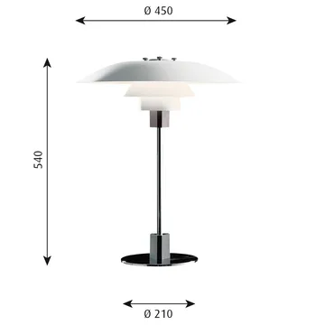 PH 4/3 table lamp - White - Louis Poulsen