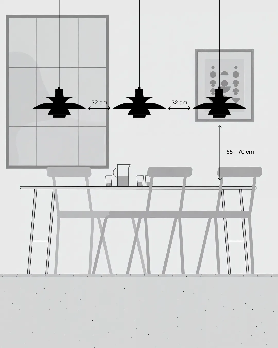 PH 5 pendant lamp, Ø320, Opal pale rose Louis Poulsen