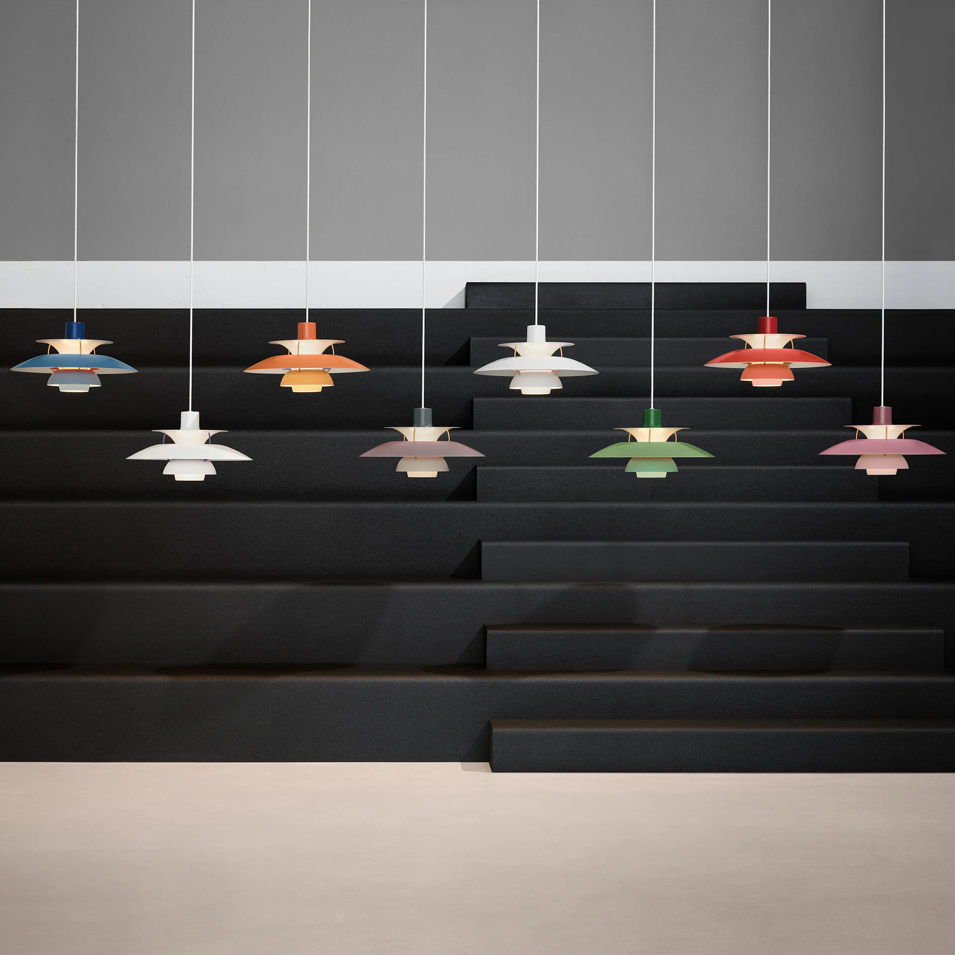 PH 5 pendant lamp, Ø500, Orange Louis Poulsen