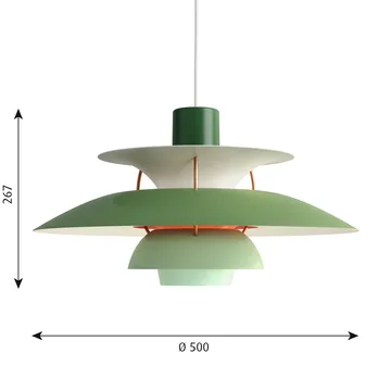 PH 5 pendant lamp - Green - Louis Poulsen