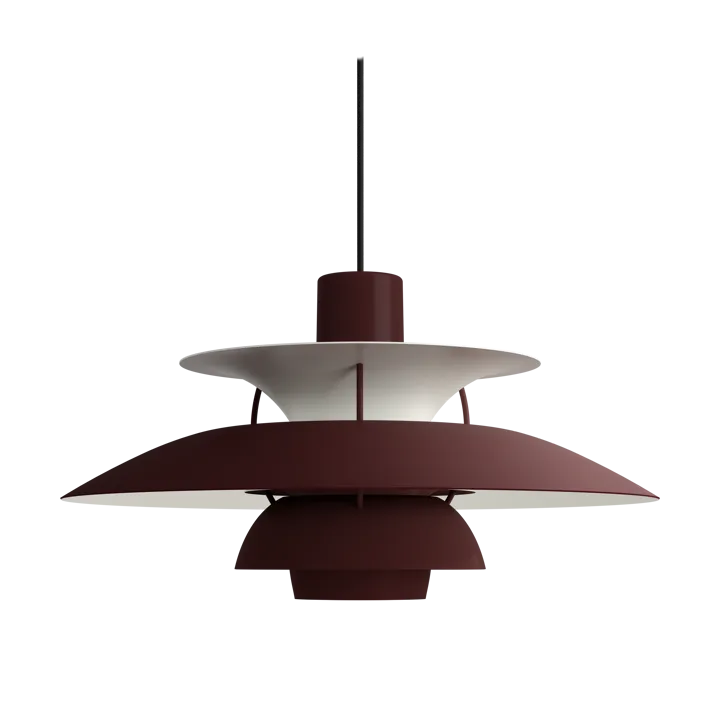 PH 5 pendant lamp monochrome - Burgundy - Louis Poulsen