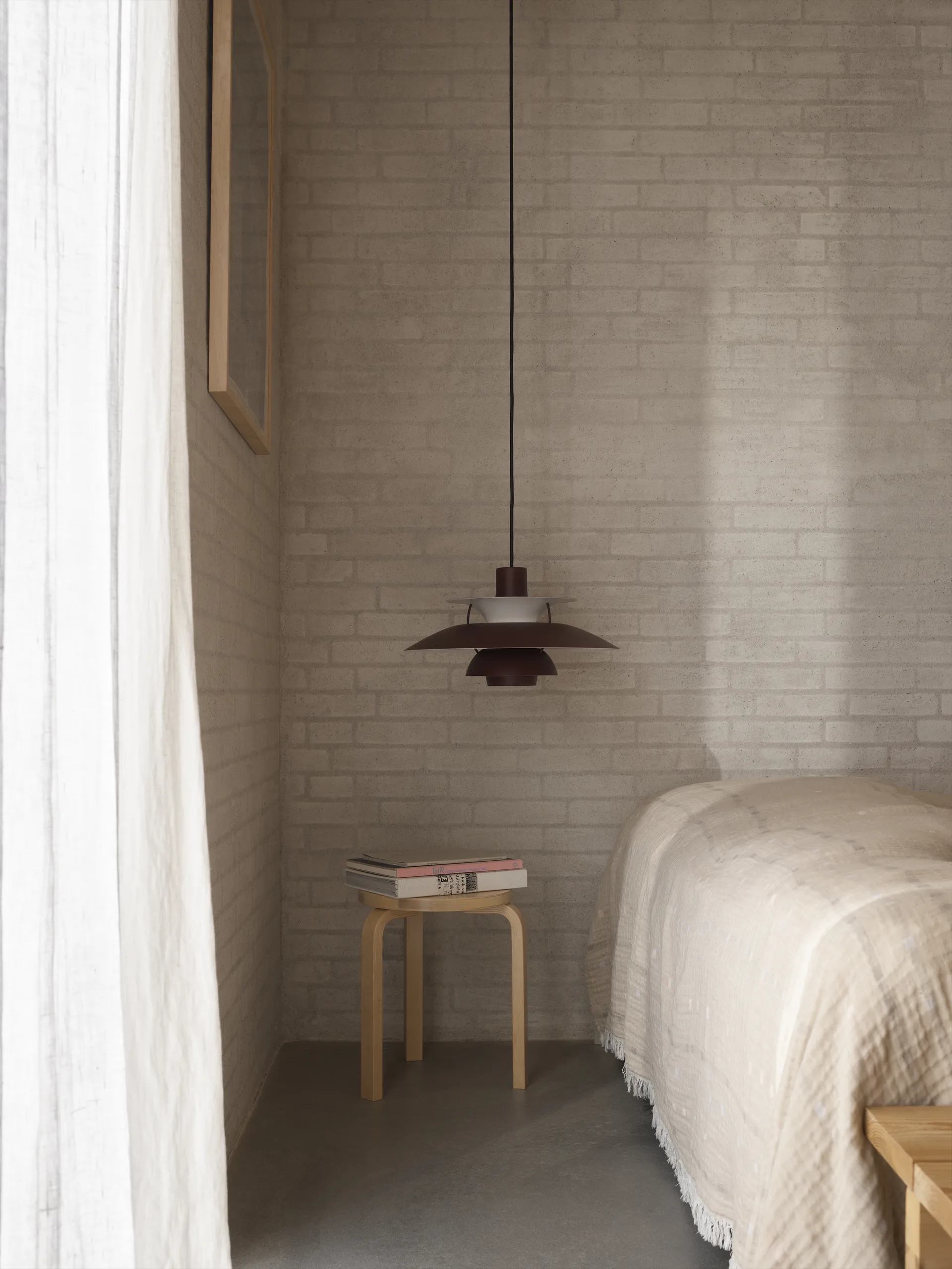PH 5 pendant lamp monochrome, Burgundy Louis Poulsen