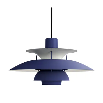 PH 5 pendant lamp monochrome - Dusty indigo - Louis Poulsen