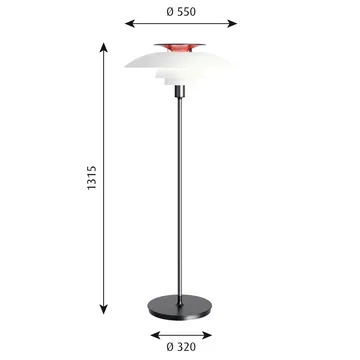 PH 80 floor lamp - White - Louis Poulsen