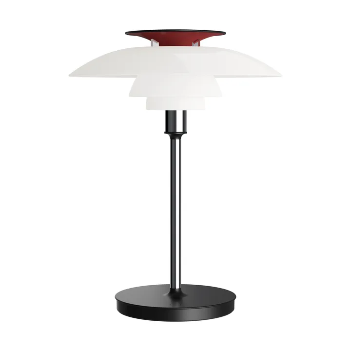PH 80 portable table lamp - White opal, chrome-plated - Louis Poulsen