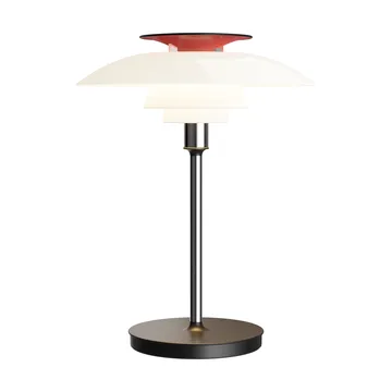 PH 80 portable table lamp - White opal, chrome-plated - Louis Poulsen