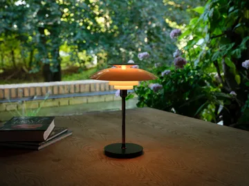 PH 80 portable table lamp - White opal, chrome-plated - Louis Poulsen