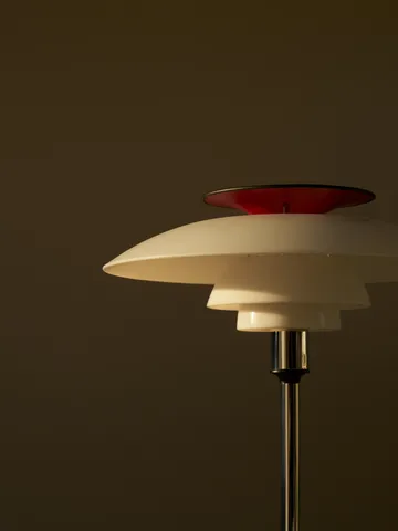 PH 80 portable table lamp - White opal, chrome-plated - Louis Poulsen