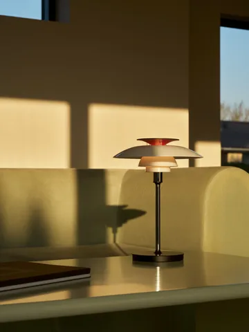 PH 80 portable table lamp - White opal, chrome-plated - Louis Poulsen