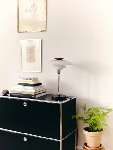 PH 80 table lamp - White opal, chrome-plated - Louis Poulsen