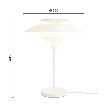 PH 80 table lamp - White opal, white - Louis Poulsen