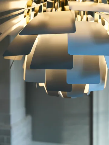 PH Artichoke pendant lamp Ø48 cm - Dusty blue-brass metallised - Louis Poulsen