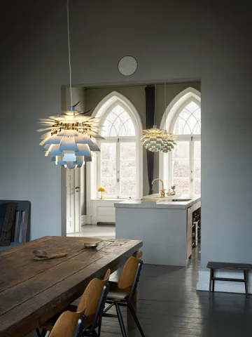 PH Artichoke pendant lamp Ø48 cm - Dusty blue-brass metallised - Louis Poulsen