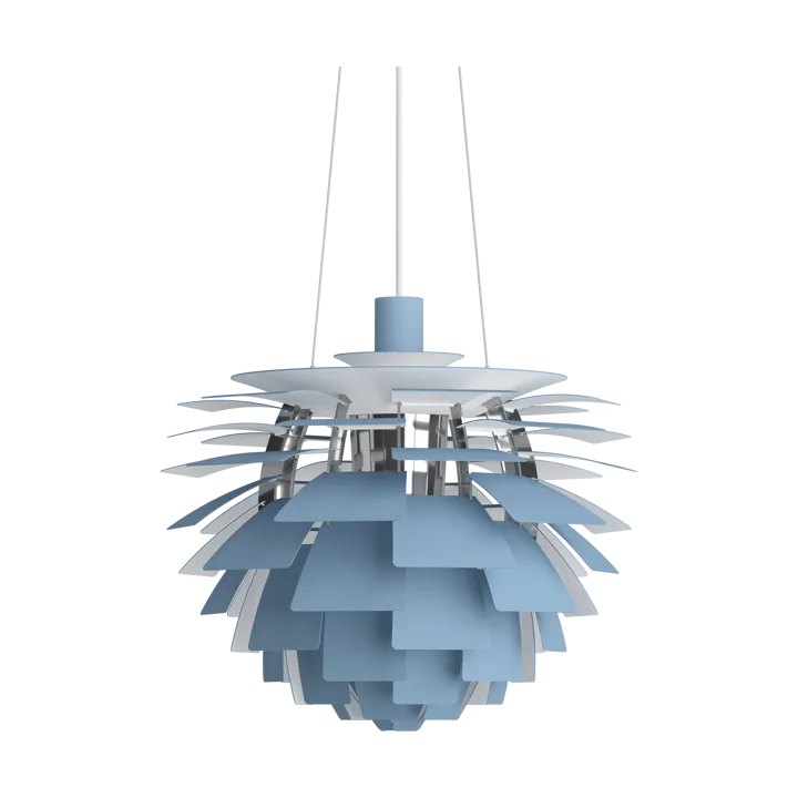 PH Artichoke pendant lamp Ø48 cm - Dusty blue-high lustre chrome plated - Louis Poulsen