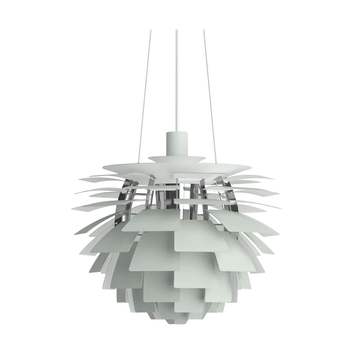 PH Artichoke pendant lamp Ø48 cm - Dusty green-high lustre chrome plated - Louis Poulsen