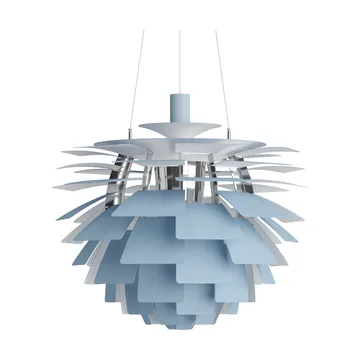 PH Artichoke pendant lamp Ø60 cm - Dusty blue-high lustre chrome plated - Louis Poulsen