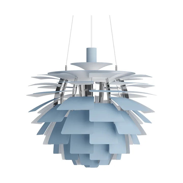 PH Artichoke pendant lamp Ø60 cm - Dusty blue-high lustre chrome plated - Louis Poulsen
