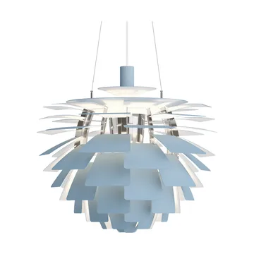 PH Artichoke pendant lamp Ø60 cm - Dusty blue-high lustre chrome plated - Louis Poulsen