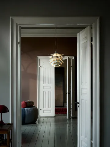 PH Artichoke pendant lamp Ø60 cm - Dusty green-high lustre chrome plated - Louis Poulsen