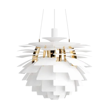 PH Artichoke pendant lamp Ø60 cm - Soft white-brass metallised - Louis Poulsen