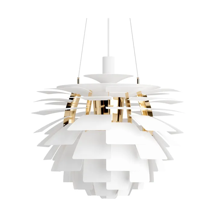 PH Artichoke pendant lamp Ø60 cm - Soft white-brass metallised - Louis Poulsen