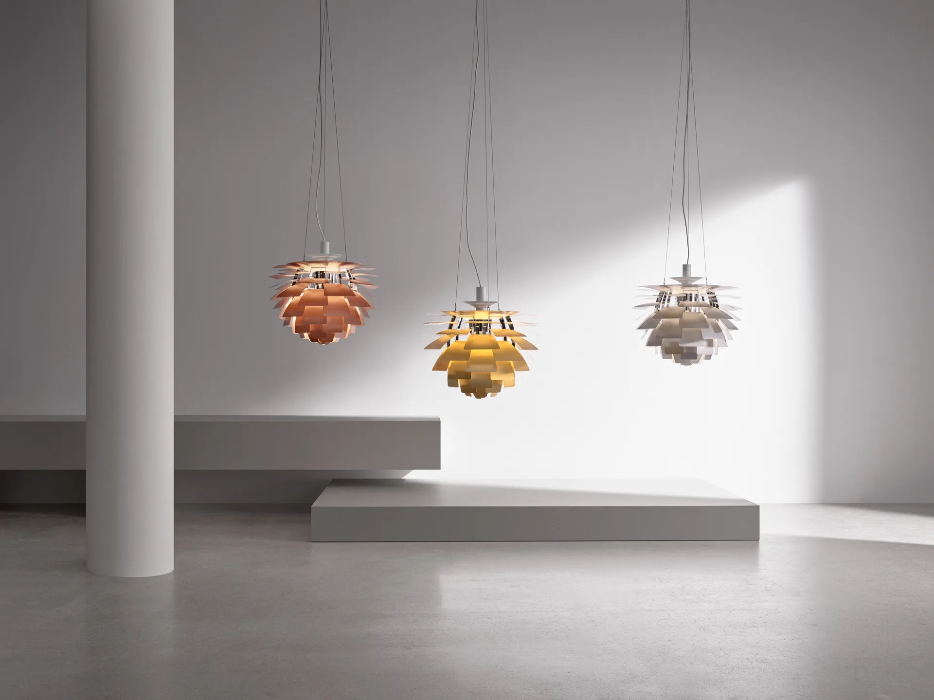 PH Artichoke pendant lamp LED, Brass, Ø48 cm Louis Poulsen