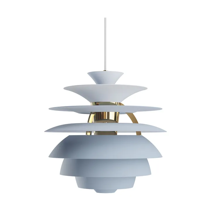 PH Snowball pendant lamp - Dusty blue-brass - Louis Poulsen