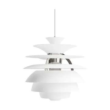 PH Snowball pendant lamp - Soft white-chrome - Louis Poulsen