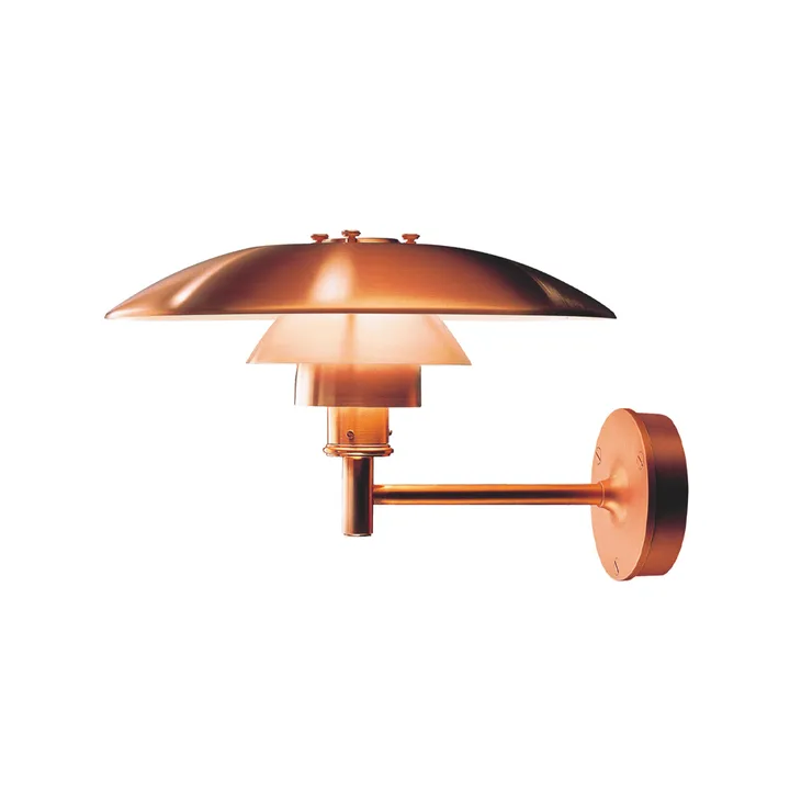 PH wall lamp - Brushed copper - Louis Poulsen