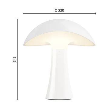 Rumee 220 portable table lamp - Cloud White - Louis Poulsen