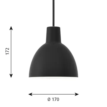 Toldbod 170 pendant lamp - Black - Louis Poulsen