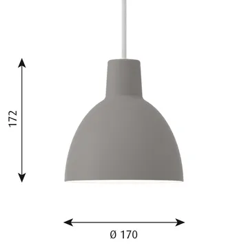 Toldbod 170 pendant lamp - Light grey - Louis Poulsen