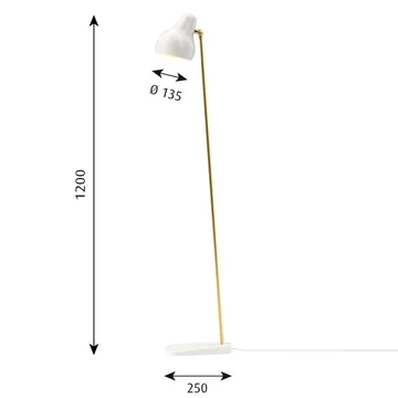 VL38 floor lamp - White - Louis Poulsen