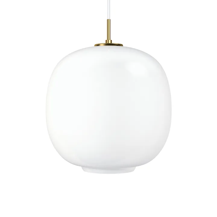 VL45 Radiohus LED pendant lamp large - Brass-white opal glass - Louis Poulsen